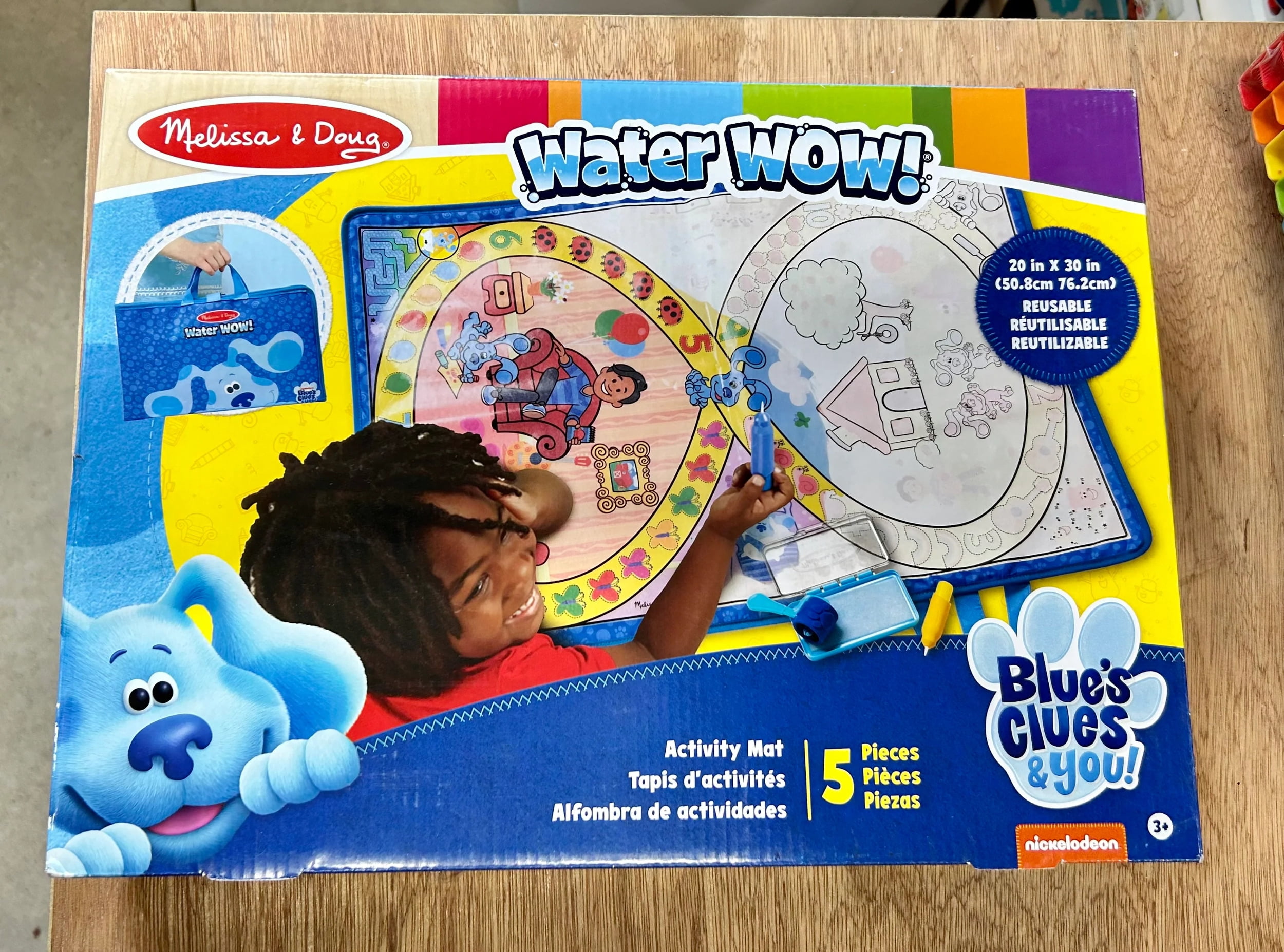 BlueS Clues Water Wow! 3 books *Alphabet Counting Shapes Water Reveal Josh  B6