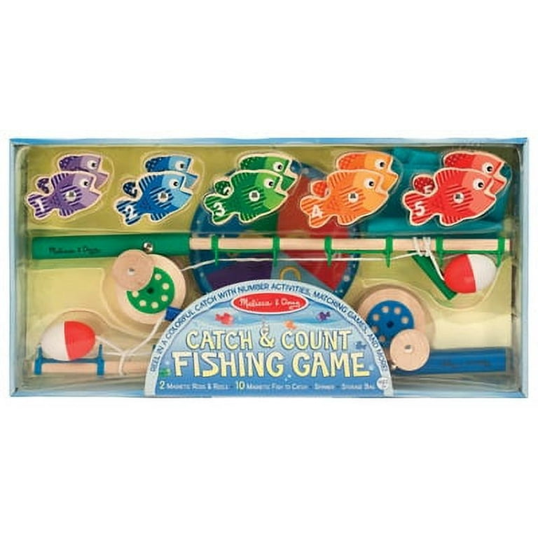 Melissa & Doug Catch & Count Fishing Activity Set The 10 Magnetic Fish Are  Numbered