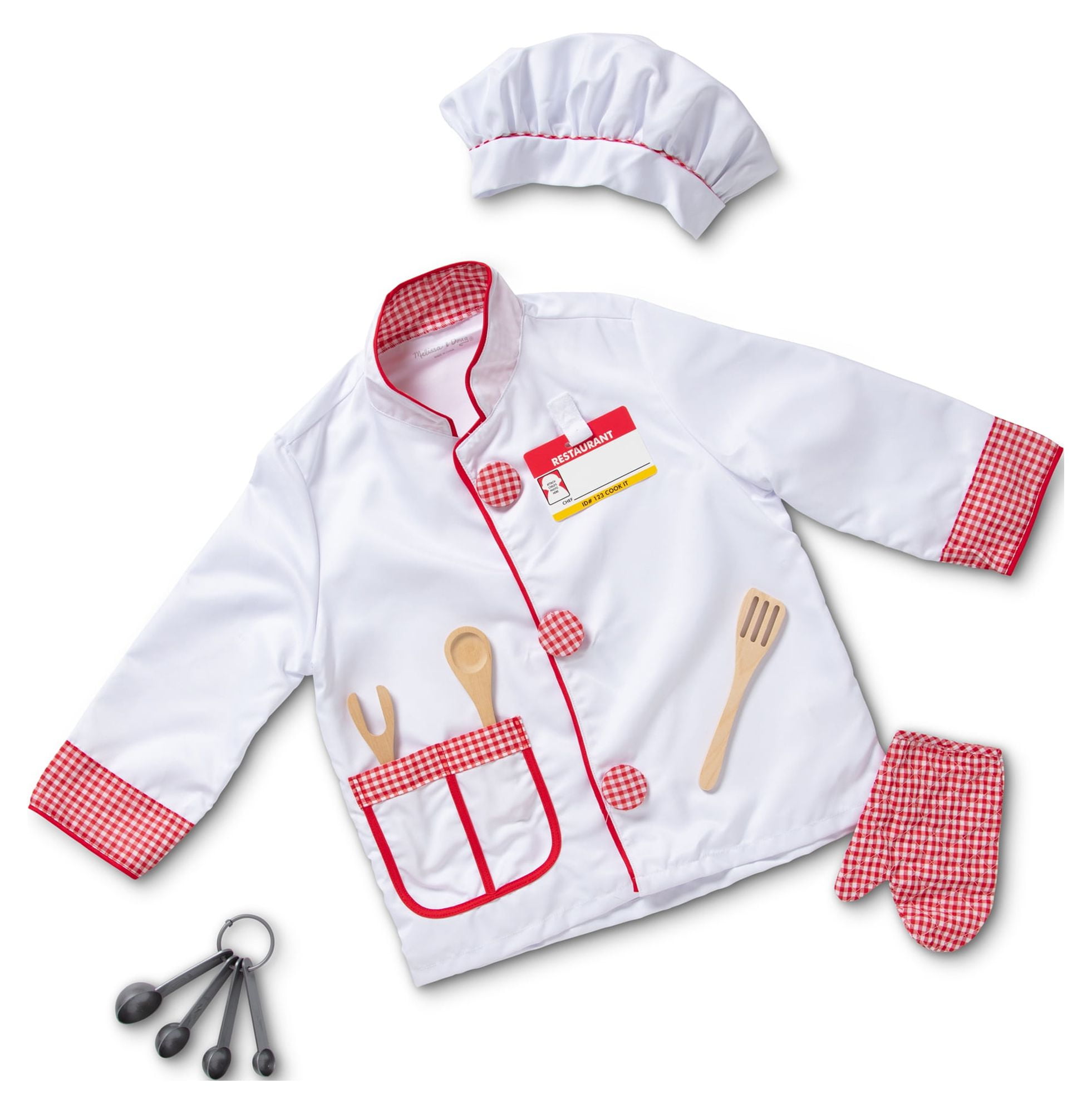 Melissa & Doug Chef Role Play Costume Dress Up Set With Realistic