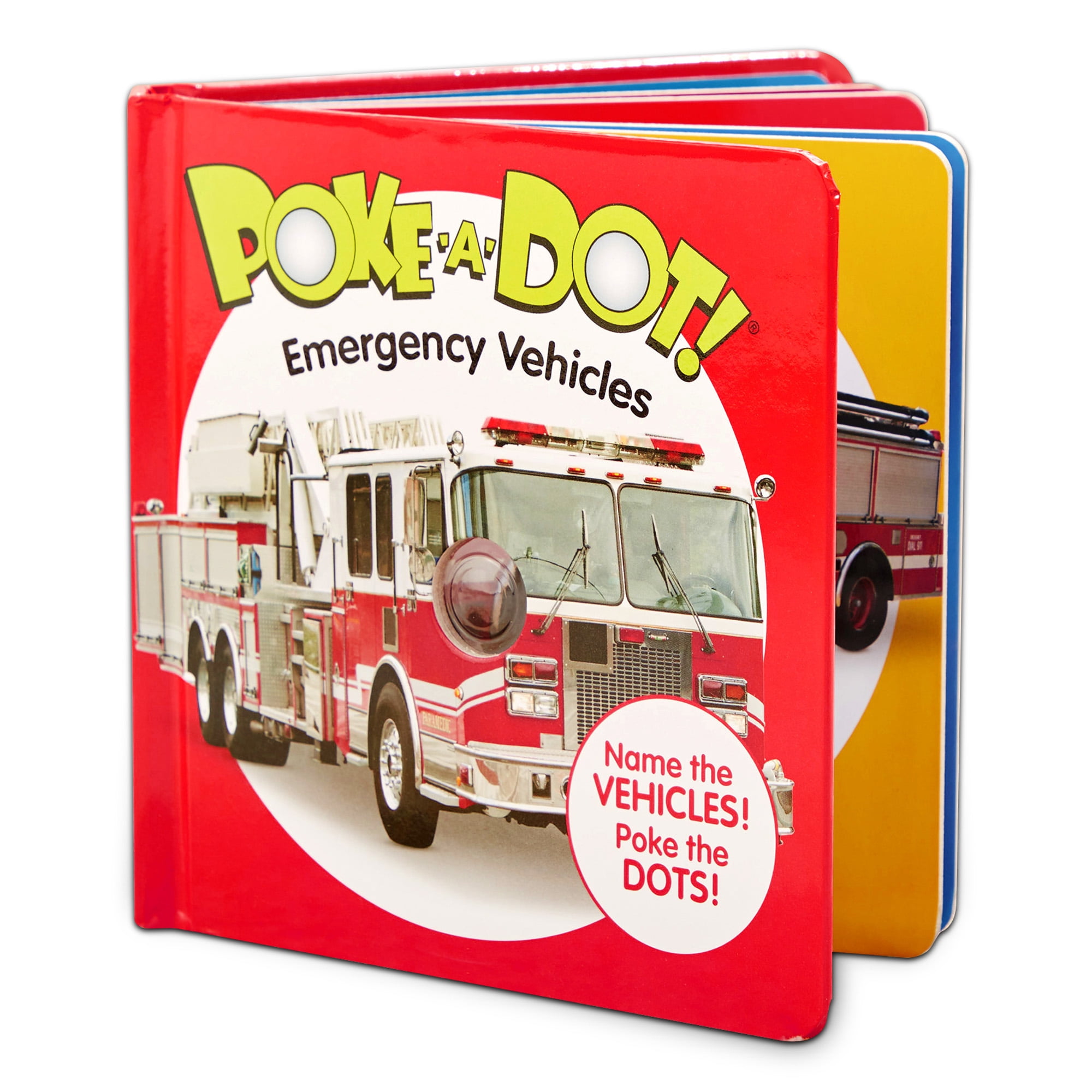 Melissa & Doug Childrens Book  Poke-a-Dot: Emergency Vehicles (Board Book with Buttons to Pop)