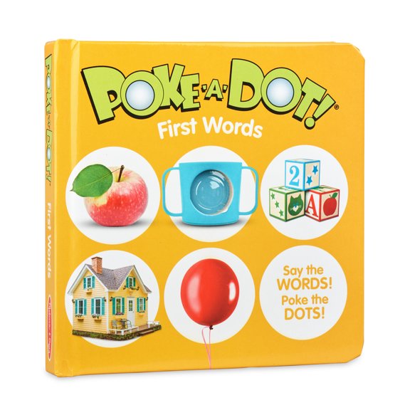 Melissa & Doug Childrens Book Poke-a-Dot: First Words (Board Book with Buttons to Pop)