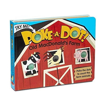 Melissa & Doug Children's Book - Poke-a-Dot: Old MacDonald’s Farm (Board Book with Buttons to Pop)