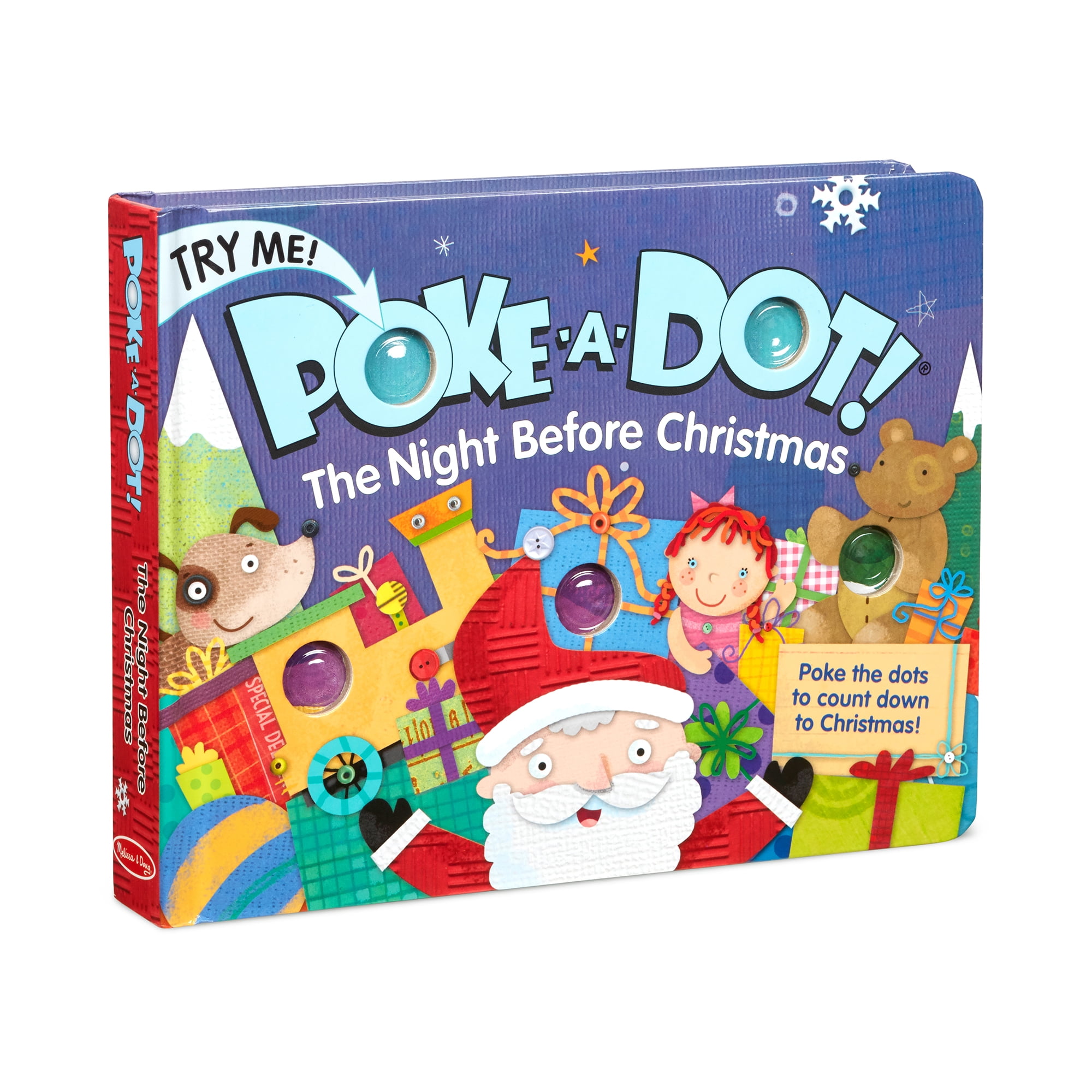 Melissa & Doug Children's Book - Poke-a-Dot:The Night Before Christmas  (Board Book with Buttons to Pop)