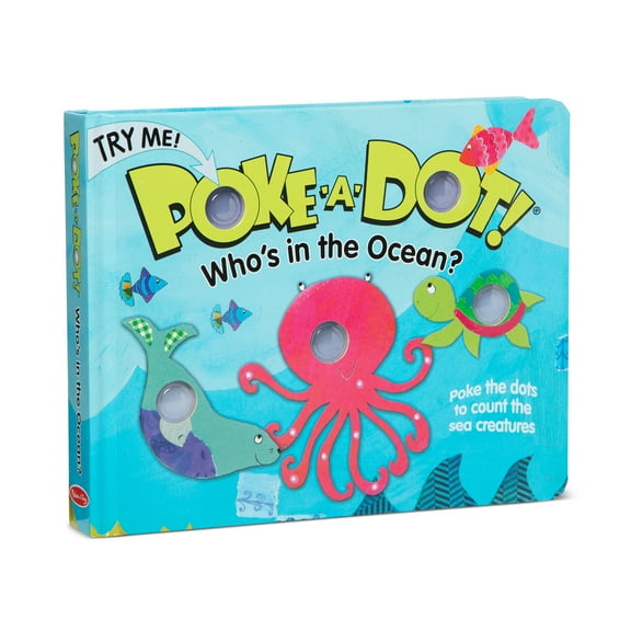 Melissa & Doug Children's Book - Poke-a-Dot: Whos in the Ocean (Board Book with Buttons to Pop) - FSC Certified