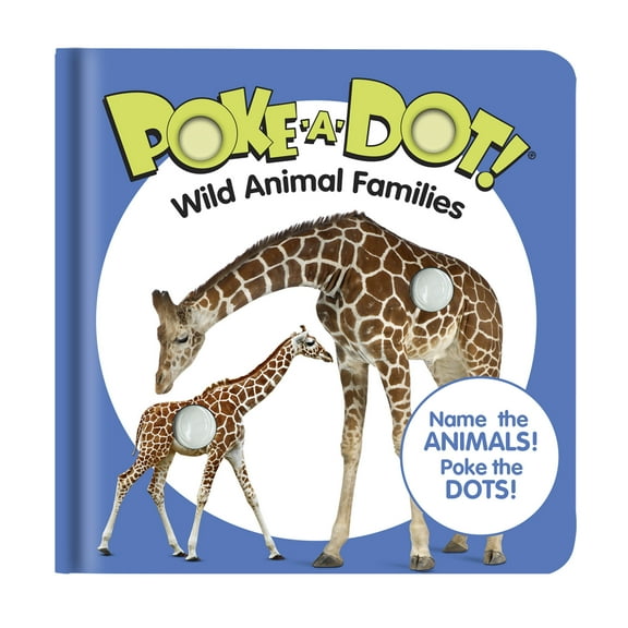 Melissa & Doug Childrens Book Poke-a-Dot: Wild Animal Families (Board Book with Buttons to Pop)