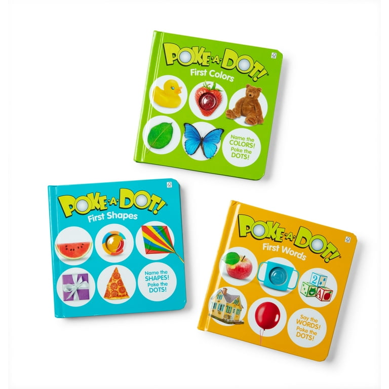 Melissa & Doug Interactive Poke-a-Dot 3-Pack First Words Shapes
