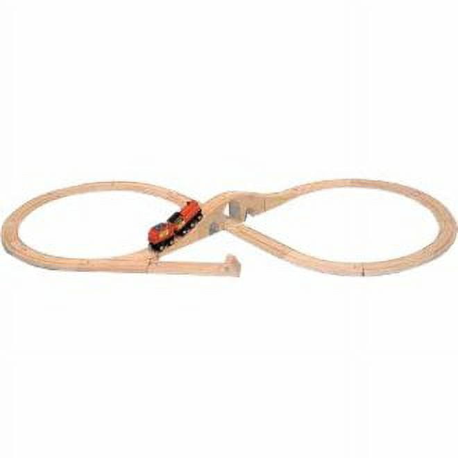 Melissa & Doug Classic Wooden Figure Eight Train Set (22 pcs)