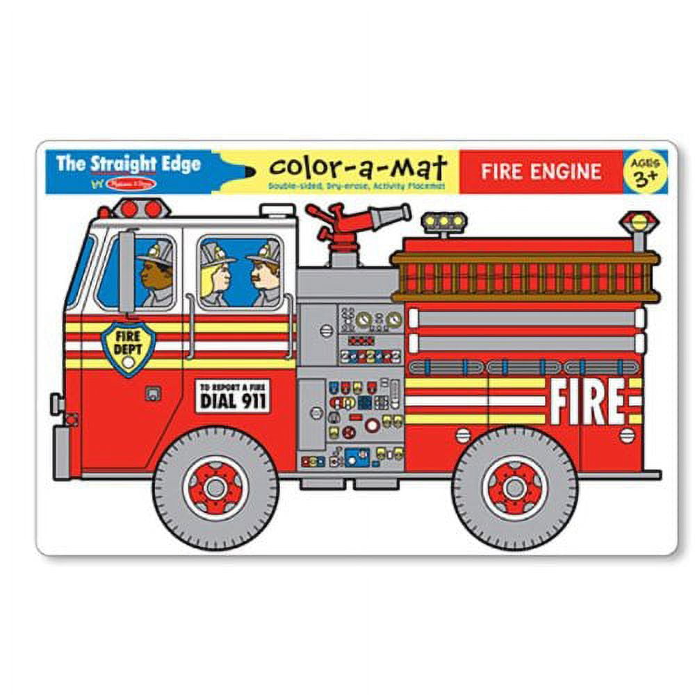 Fire Engine Color-A-Mat Fire Engine Color-A-Mat