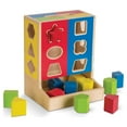 thumbnail image 1 of Melissa & Doug Color Blocks Wooden Shape Sorter (12 shapes), 1 of 5