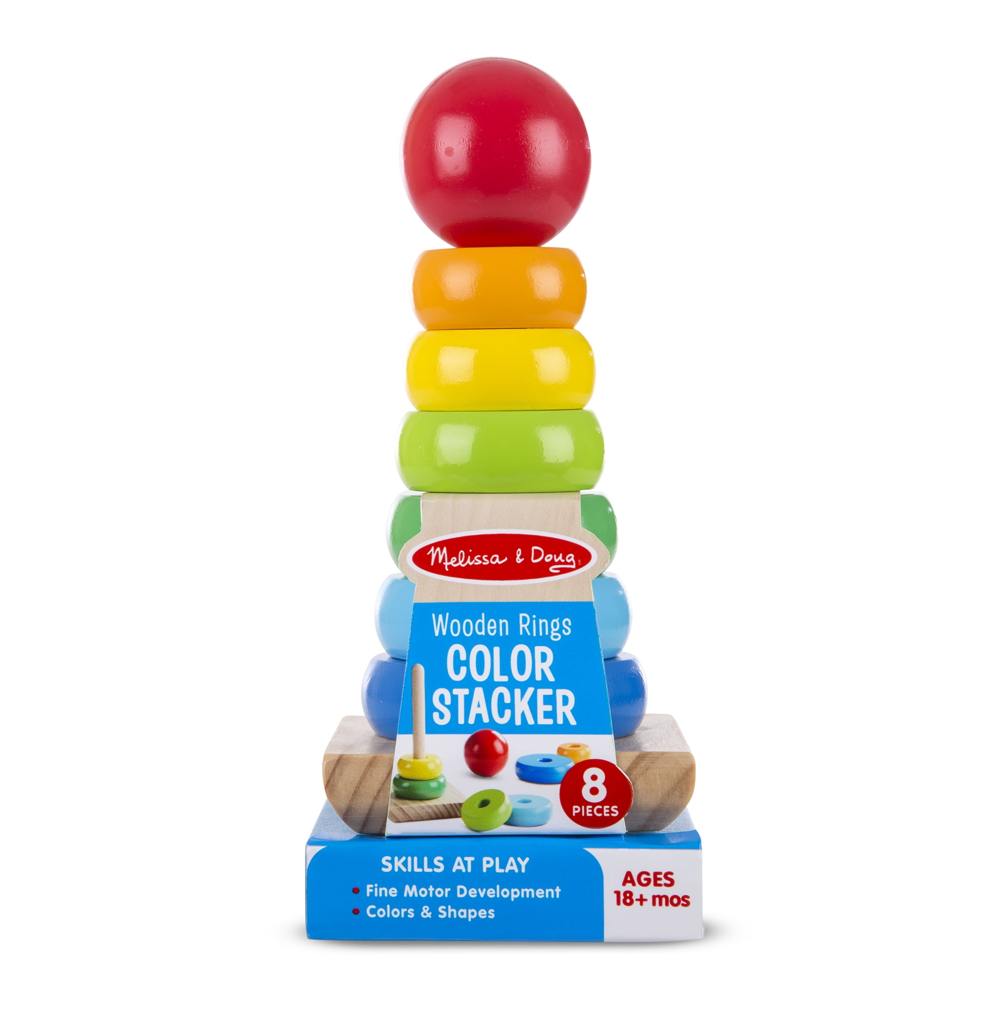 Melissa and doug wooden stacking rings on sale
