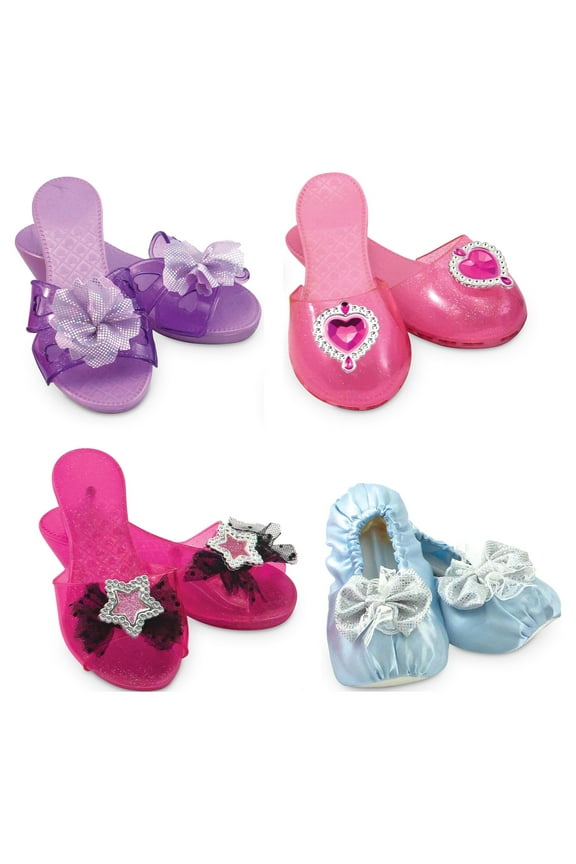 Costume Role Play Collection - Step In Style! Dress-Up Shoes Set (4 Pairs)