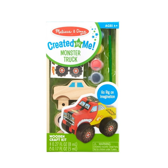 Melissa & Doug Created by Me! Monster Truck Wooden Craft Kit