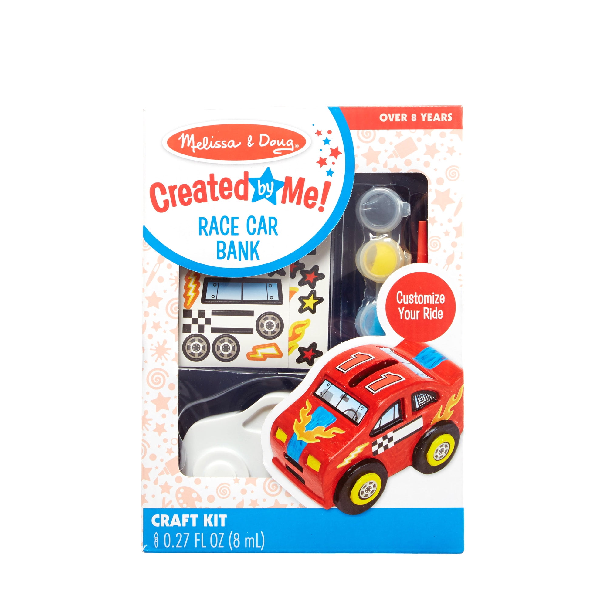 Melissa & Doug Created by Me! Wooden Craft Kit, Race Car