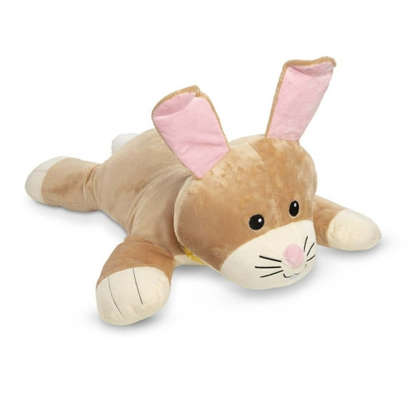 Melissa & Doug Cuddle Bunny Jumbo Plush Stuffed Animal with Activity Card