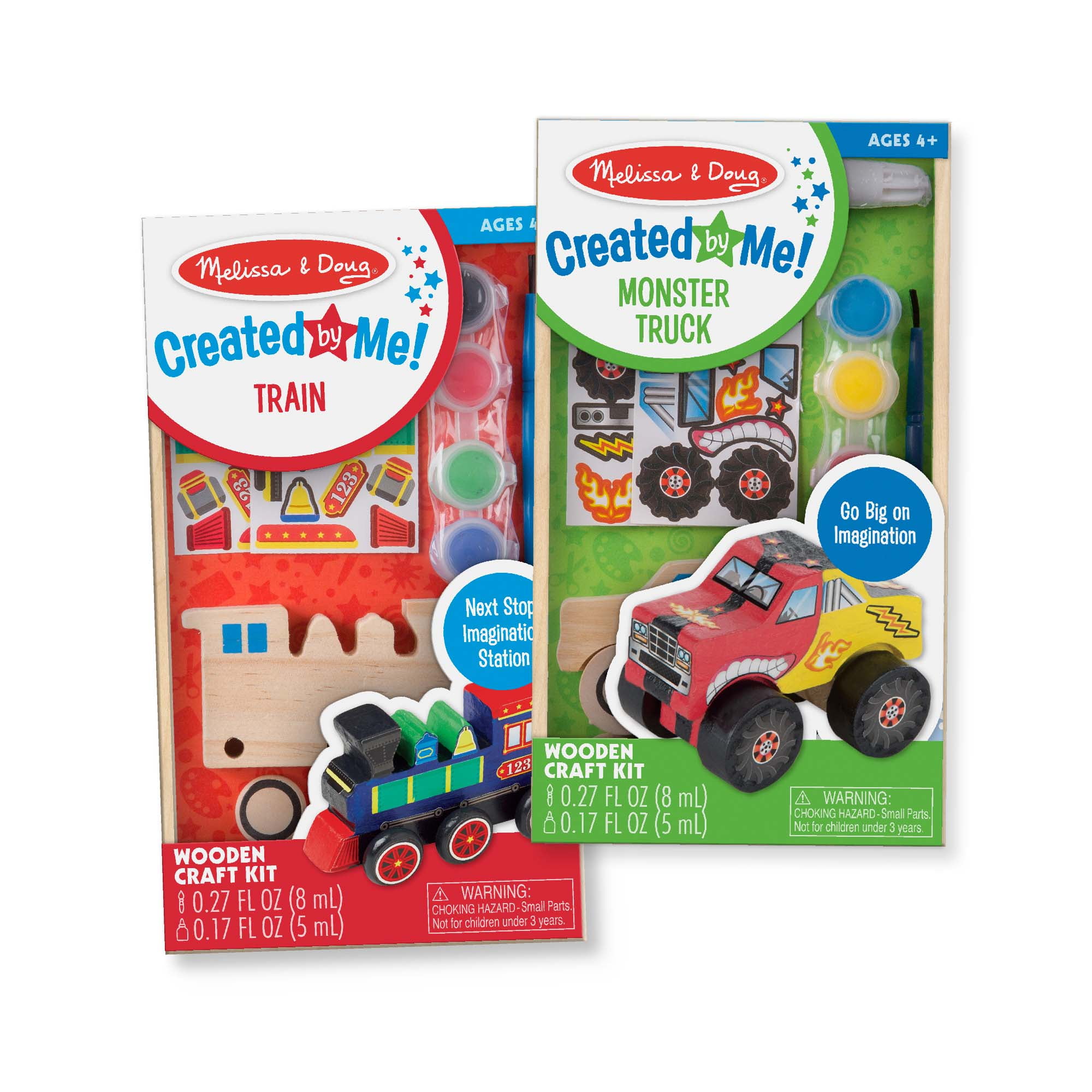 Wooden train cheap craft kit