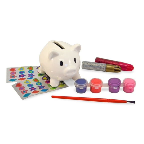 Melissa & Doug Decorate-Your-Own Piggy Bank Craft Kit