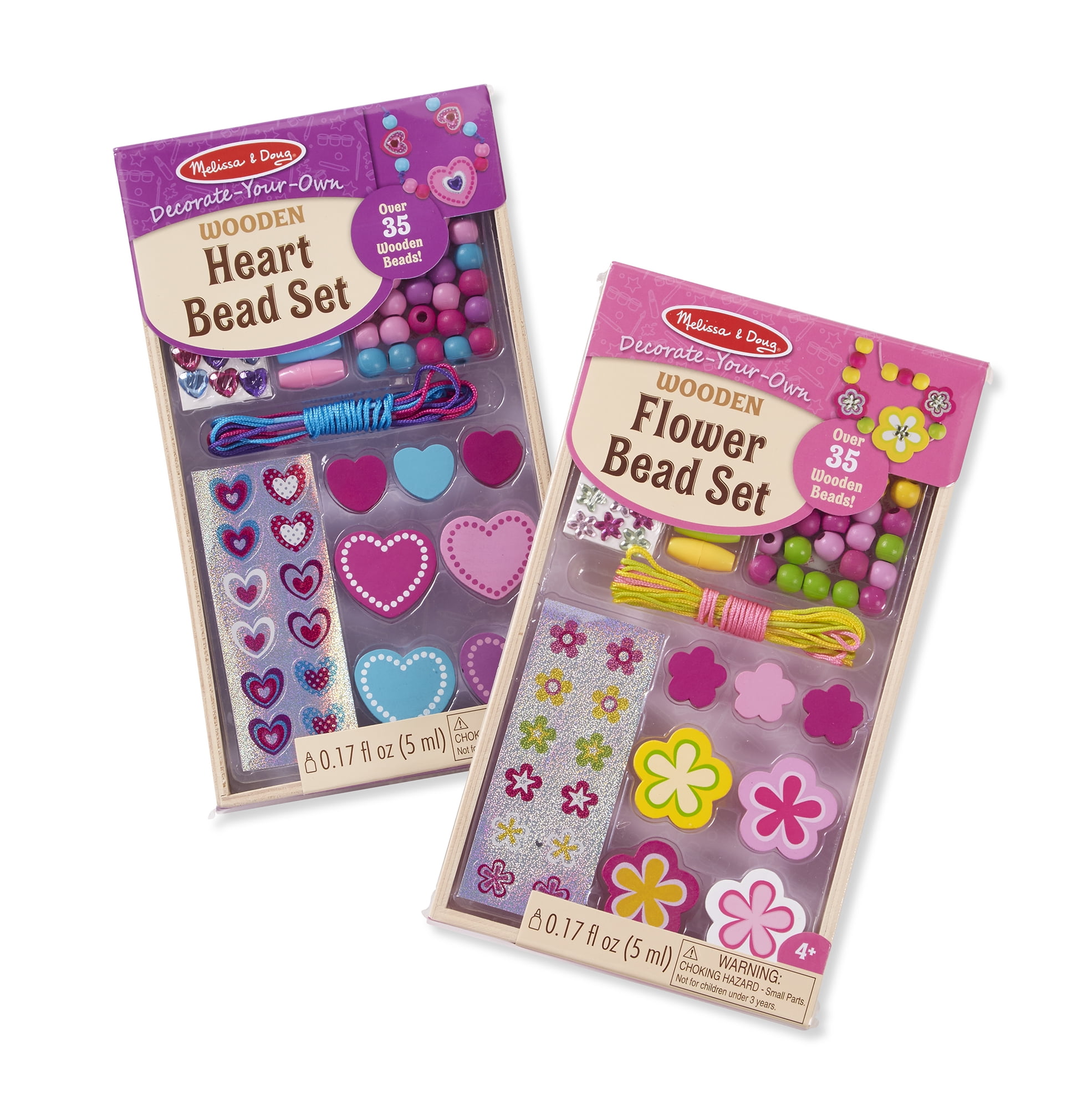 Melissa & Doug “Created By Me!” Flower & Heart Beads - Necklaces Crafts