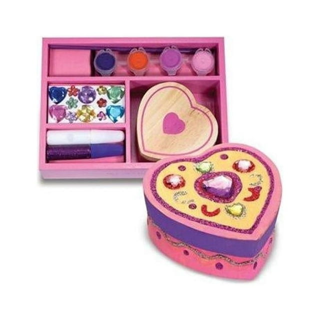 Melissa & Doug DecorateYourOwn Wooden Heart Box Craft Kit