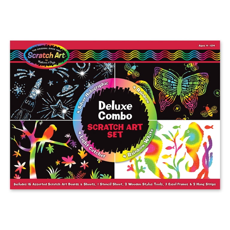 Melissa & Doug Deluxe Combo Scratch Art Set - Walmart.com