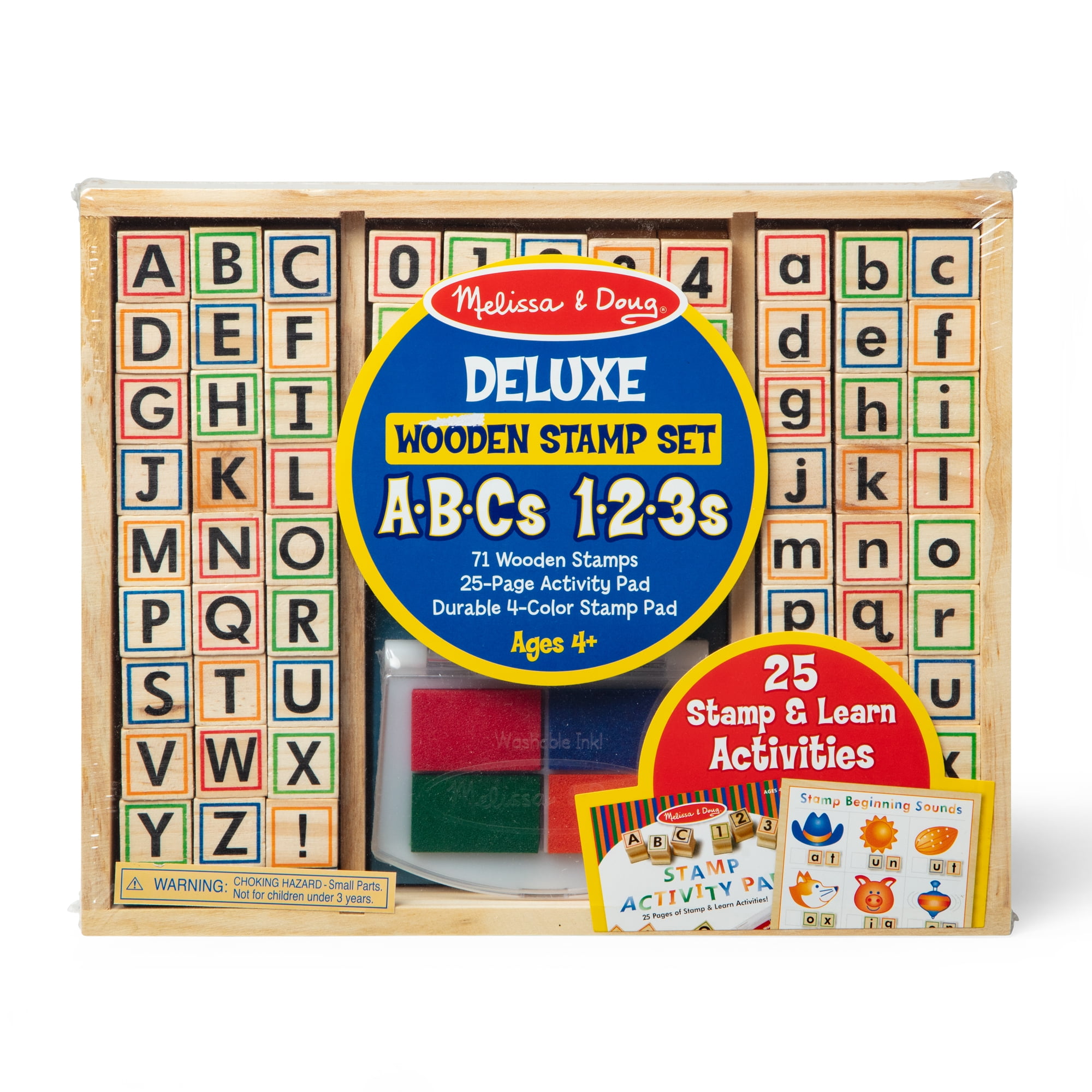 Melissa & Doug Deluxe Alphabet & Math Wooden Stamp Set for Melissa & Doug Deluxe Alphabet & Math Wooden Stamp Set for