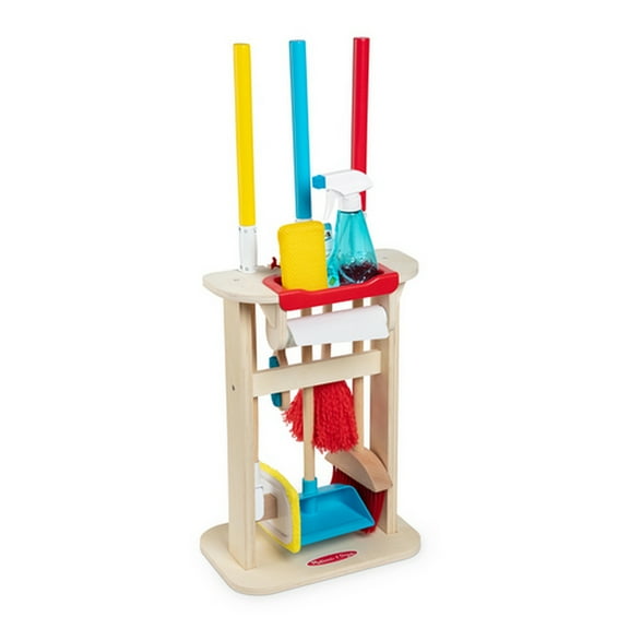 Open Box Melissa & Doug Deluxe Sparkle & Shine Cleaning Play Set (11 Pieces)