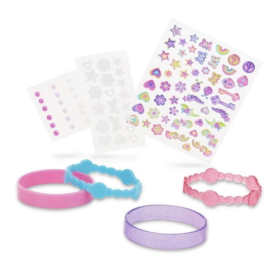 Melissa & Doug Design-Your-Own Bangles Bracelet-Making Set (Makes 4 Bangles)