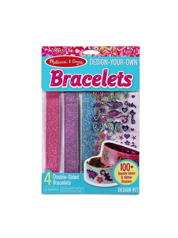 Design-Your-Own Bracelets With 100+ Sparkle Gem and Glitter Stickers