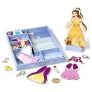 Melissa & Doug Disney Belle Magnetic Dress-Up Wooden Doll Pretend Play Set
