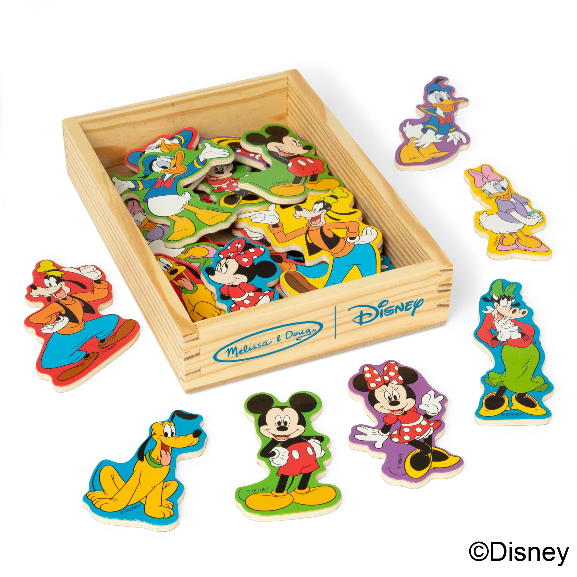 Melissa and Doug Disney Mickey and Friends Wooden Magnets, 20