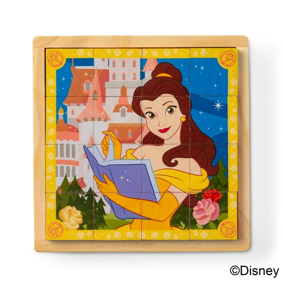 Melissa & Doug Disney Princess Wooden Toy Cube Puzzle Blocks for Boys and for Girls 3+ - FSC Certified