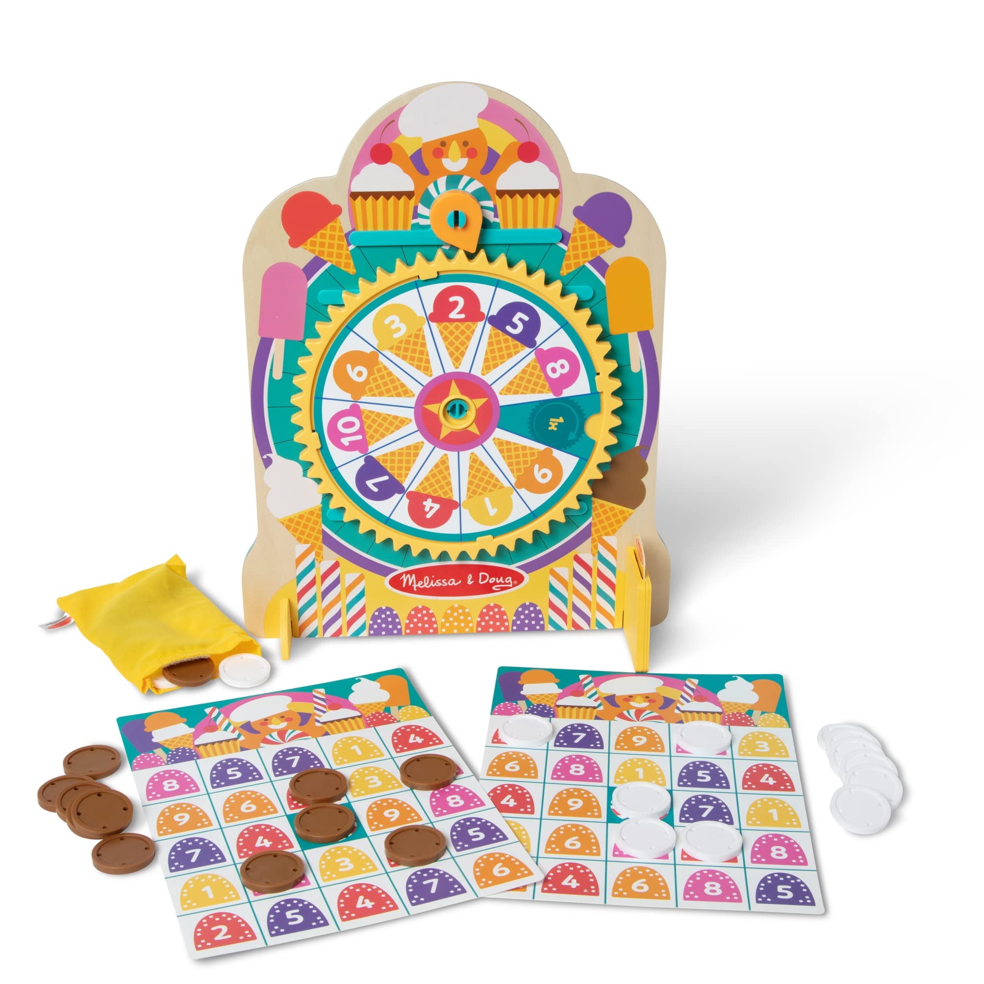Melissa & Doug Fun at the Fair! Wooden Activity Tower- Double-Sided ...