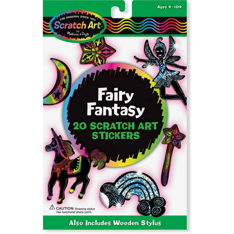 Fairy Fantasy Scratch Art Stickers Fairy Fantasy Scratch Art Stickers