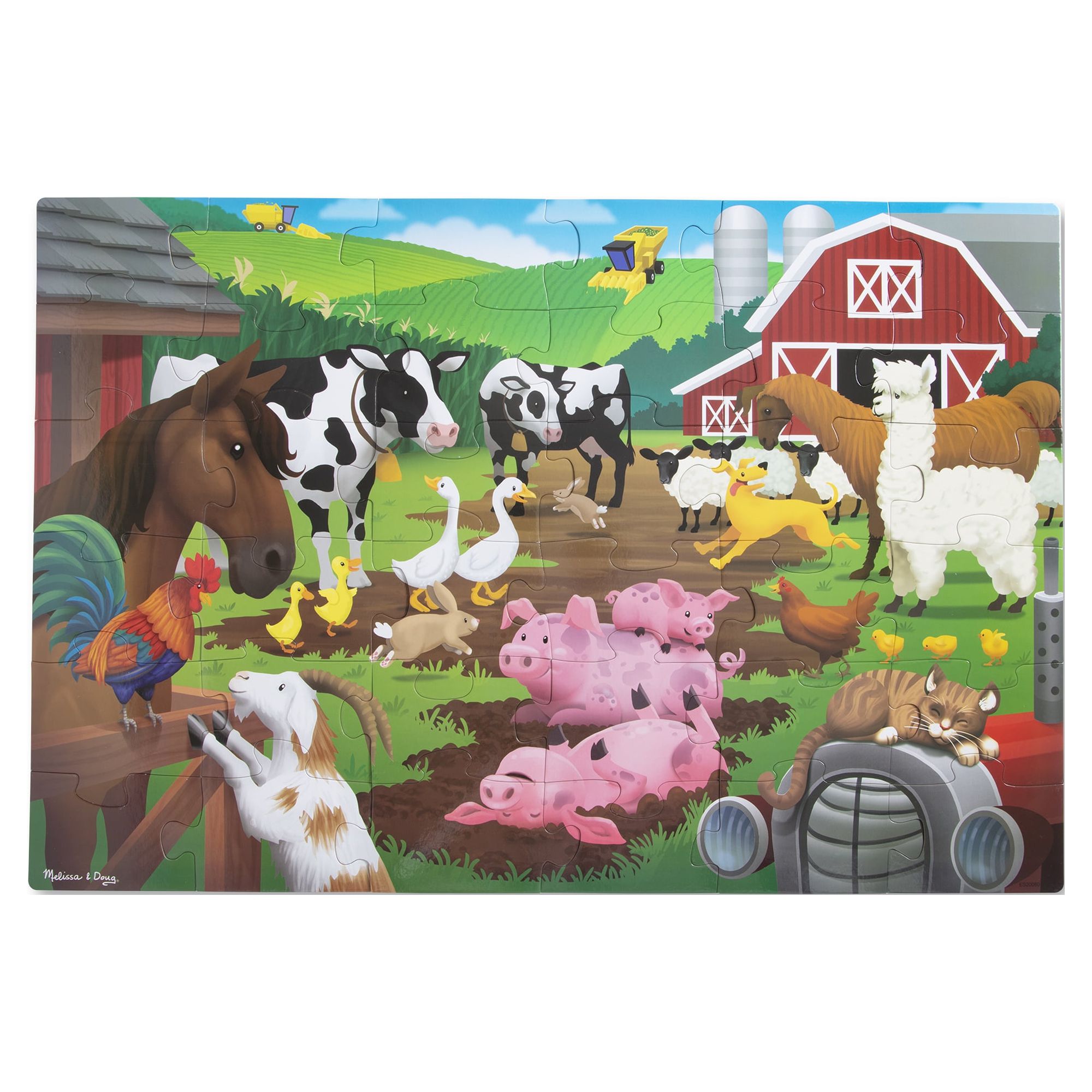 Melissa & Doug Farm Floor Puzzle - 36 Pieces - image 1 of 9
