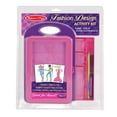 thumbnail image 1 of Melissa & Doug Fashion Design Art Activity Kit - 9 Double-Sided Rubbing Plates, 4 Pencils, Crayon, 1 of 10