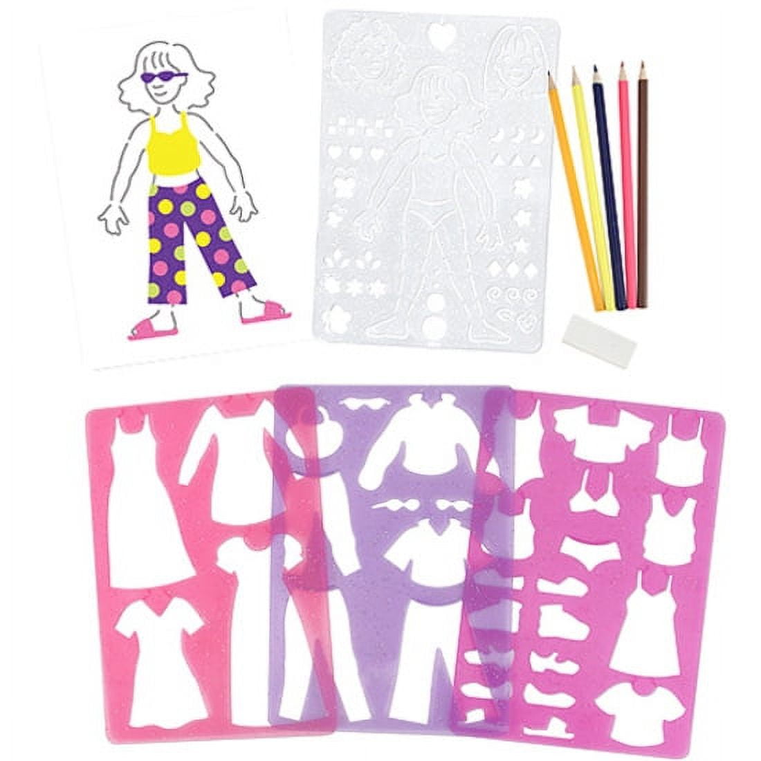 MMTX Unicorn School Stationery Set, Unicorn Girl Pencil Case, Girls Pens,  Stickers, Drawing Stencils, Notebook, Unicorn Writing for Girls Kids 4 to  12 Years Purple 