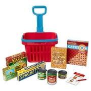 Melissa & Doug Fill and Roll Grocery Basket Play Set With Play Food Boxes and Cans (11 pcs)