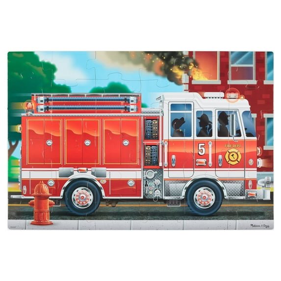 Melissa & Doug Fire Truck Giant Cardboard Floor Puzzle (36 Pcs)