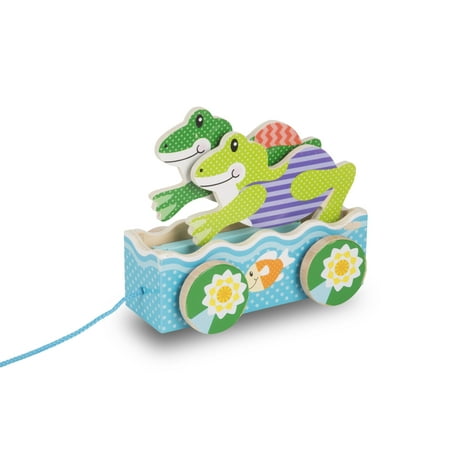 Melissa & Doug - First Play Friendly Frogs Pull Toy