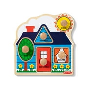 Melissa & Doug First Shapes Jumbo Knob Wooden Puzzle for Toddlers