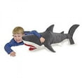 thumbnail image 1 of Melissa & Doug Giant Shark - Lifelike Stuffed Animal (over 3 feet long), 1 of 6