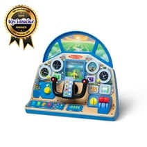 Melissa & Doug Jet Pilot Interactive Dashboard Wooden Toy for Boys and Girls Ages 3+ - FSC Certified
