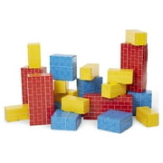 Melissa & Doug Jumbo Extra-Thick Cardboard Shape Sorting Building Blocks – 40-Piece Set in 3 Sizes, FSC-Certified CardboardEducational Toy for Toddlers & Kids Ages 2+