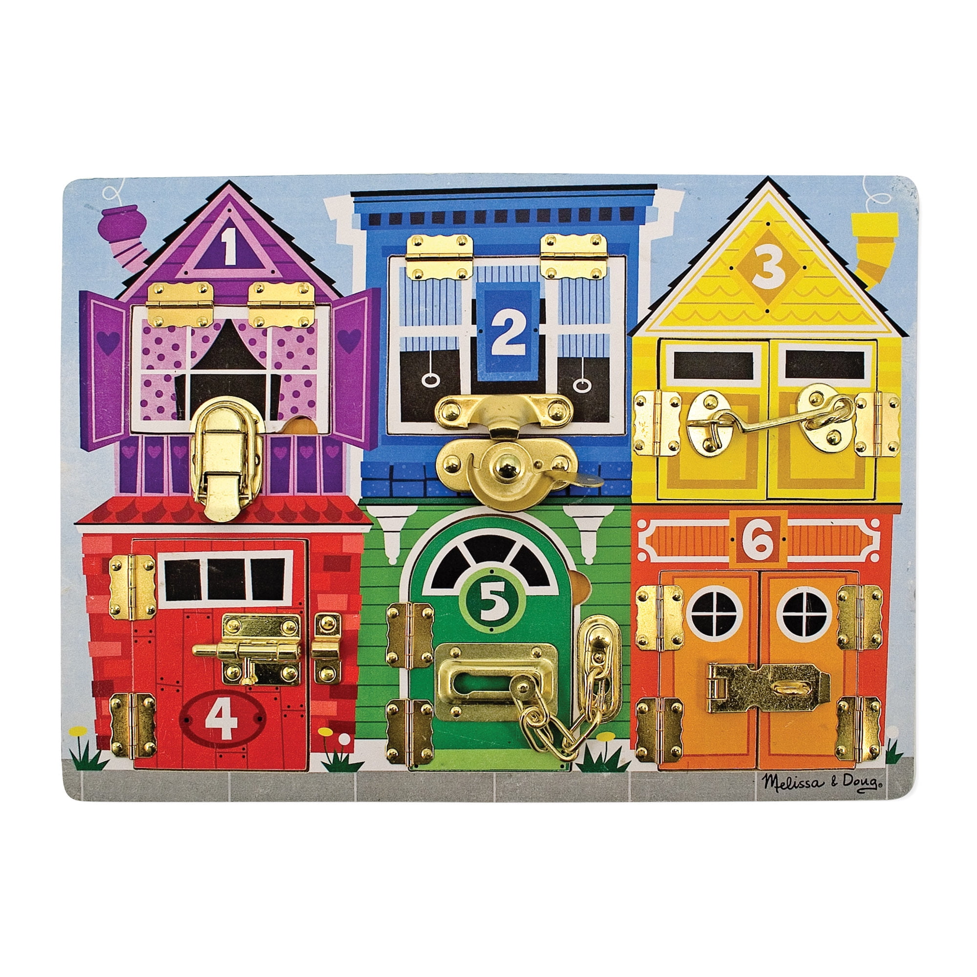 Melissa & Doug Latches Wooden Activity Board