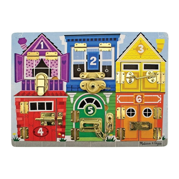 Melissa & Doug Latches Wooden Activity Board