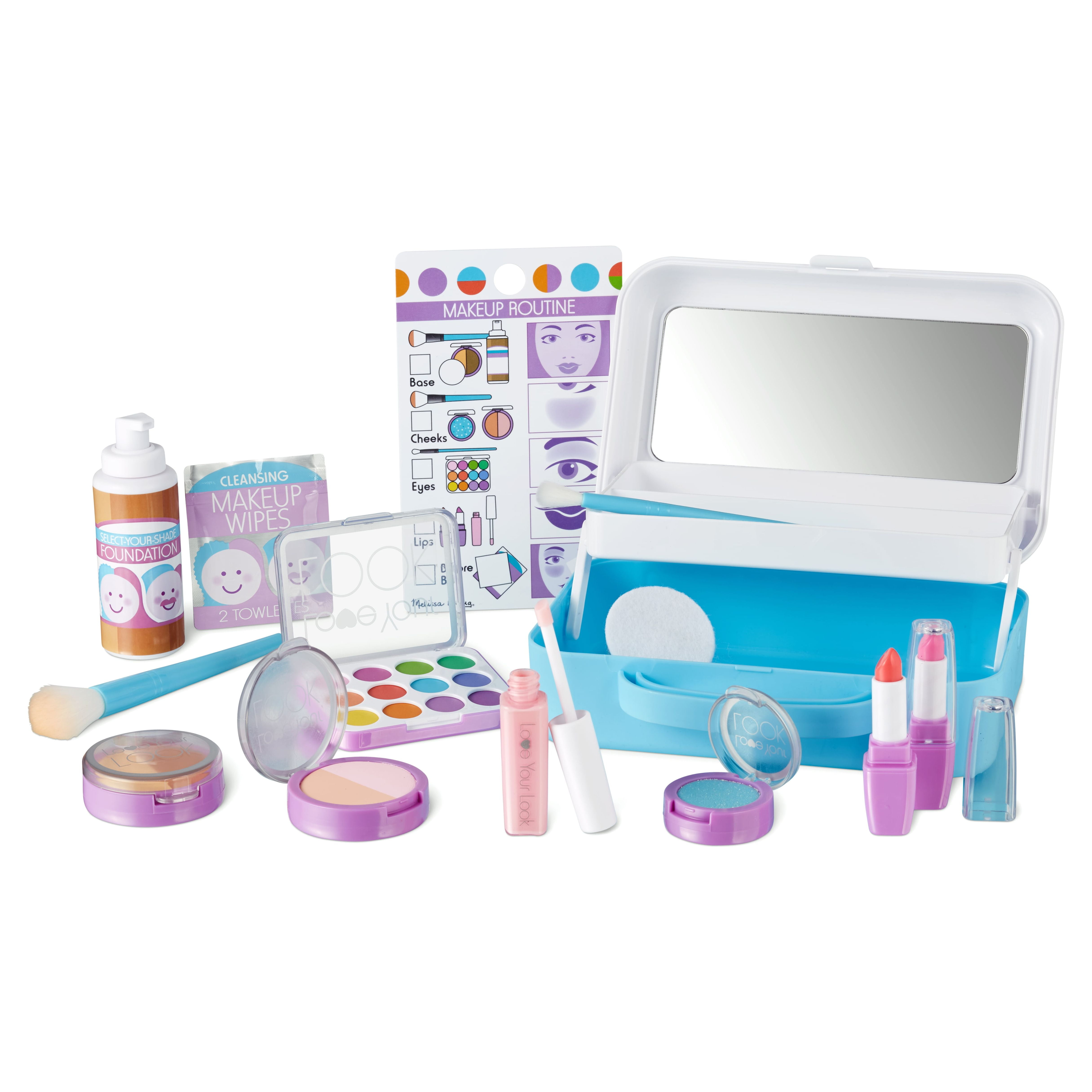  SUPER JOY Kids Real Makeup Kit for Little Girls:with