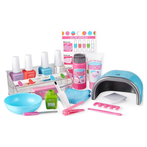Melissa & Doug Love Your Look Pretend Nail Care Play Set 22 Pieces for Mess-Free Play Mani-Pedis (DOES NOT CONTAIN REAL COSMETICS)