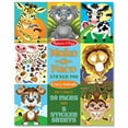 thumbnail image 1 of Melissa & Doug, Make-a-Face Crazy Animals Sticker Pad, 1 of 7