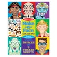 thumbnail image 1 of Melissa & Doug Make-a-Face Sticker Pad - Crazy Characters, 20 Faces, 5 Sticker Sheets - FSC Certified, 1 of 10