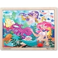 thumbnail image 1 of Melissa & Doug Mermaid Fantasea Wooden Jigsaw Puzzle With Storage Tray (48 pcs), 1 of 5