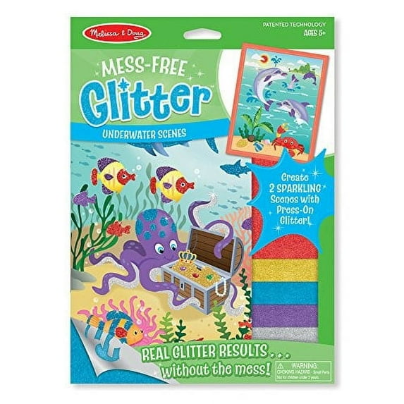 Craft Kit-Mess Free Glitter: Underwater Scenes (2 Scenes) (Ages 5+)